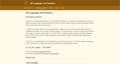 Desktop Screenshot of languagesandnumbers.com