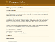 Tablet Screenshot of languagesandnumbers.com